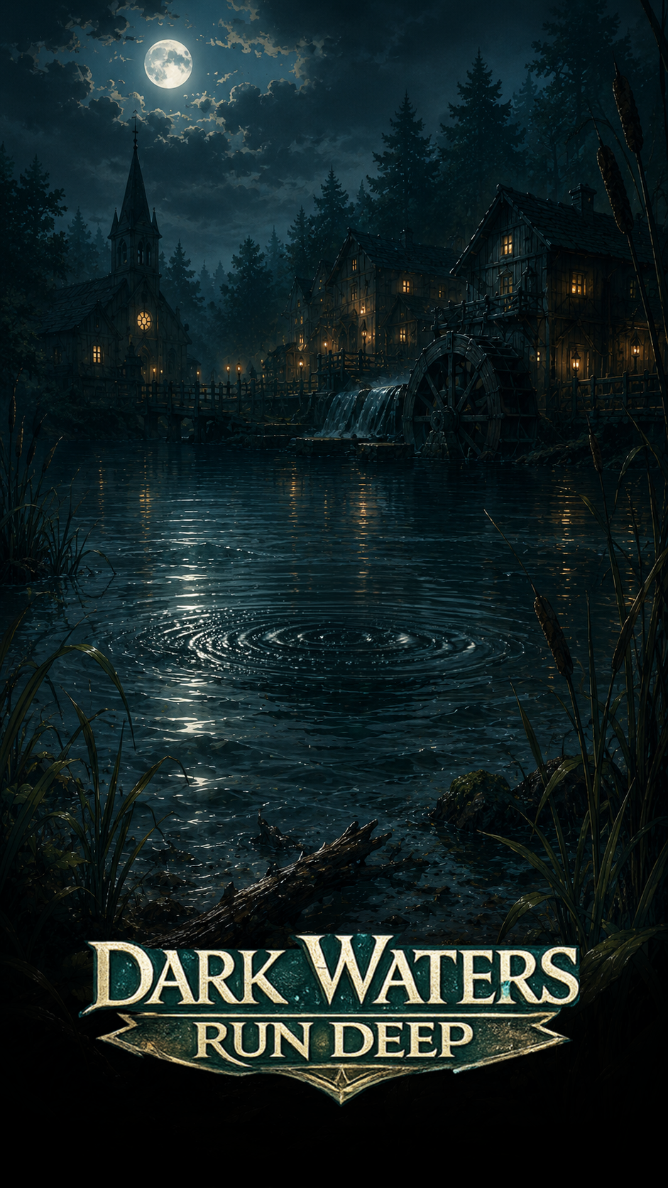 Dark Waters Run Deep adventure poster